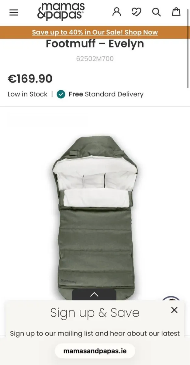 Footmuff Uppababy vista - Image 2