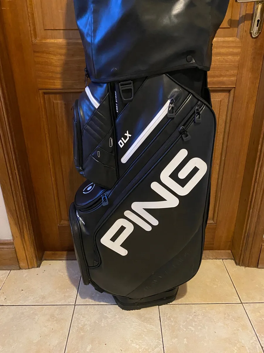 Ping DLX Leather Cart Bag 14way divider waterproof - Image 2