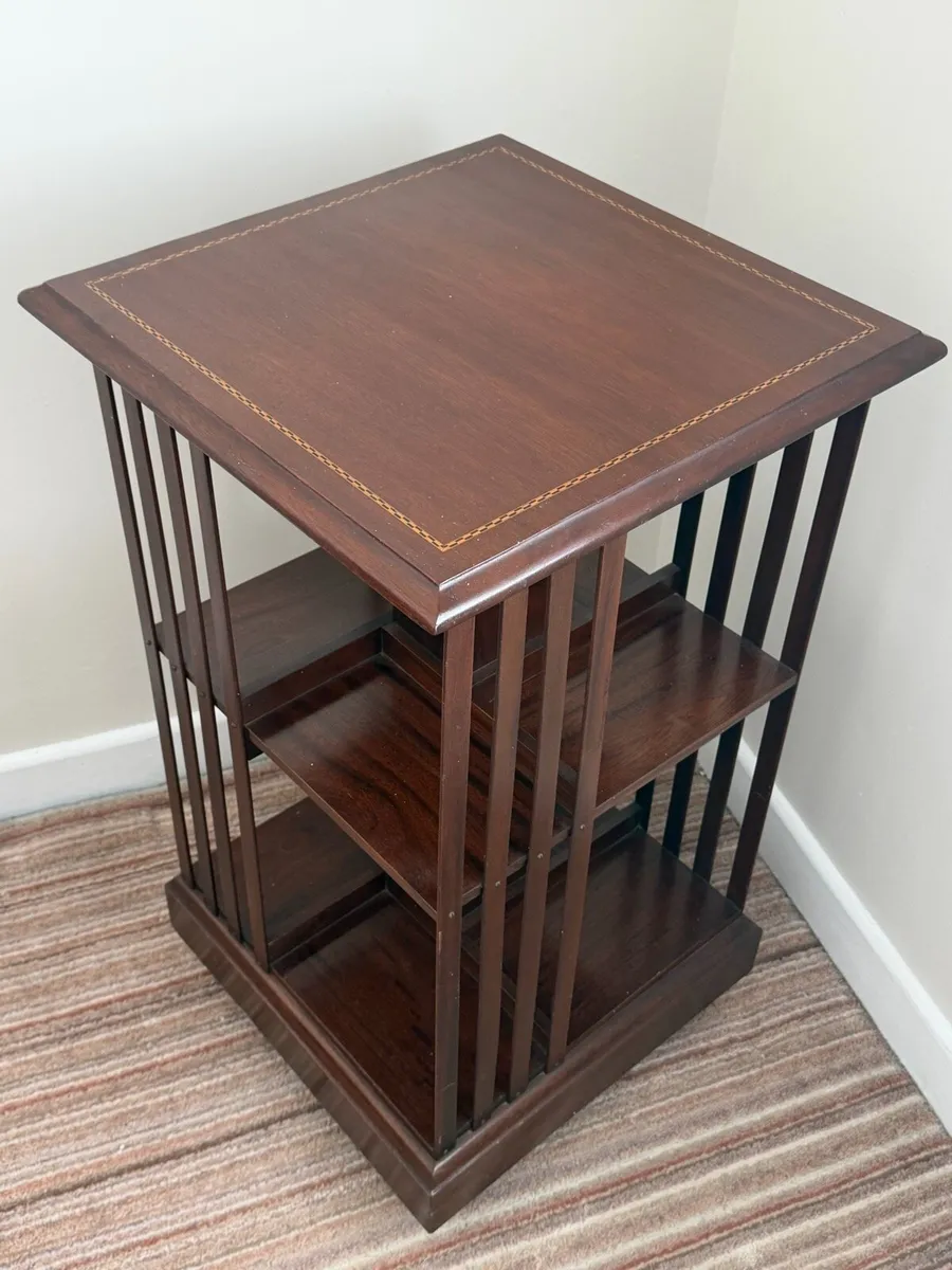Swivel Bookcase Mahogany - Image 1