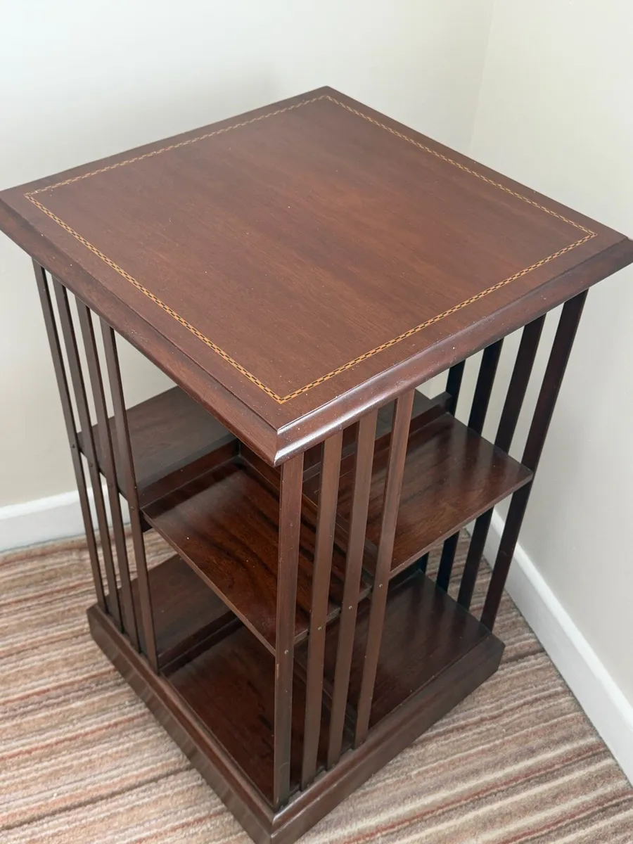 Swivel Bookcase Mahogany - Image 2