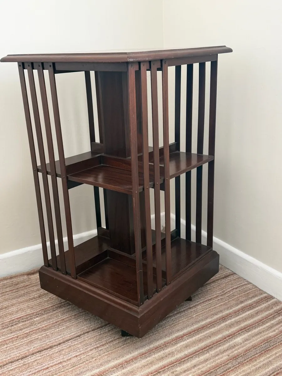 Swivel Bookcase Mahogany - Image 3
