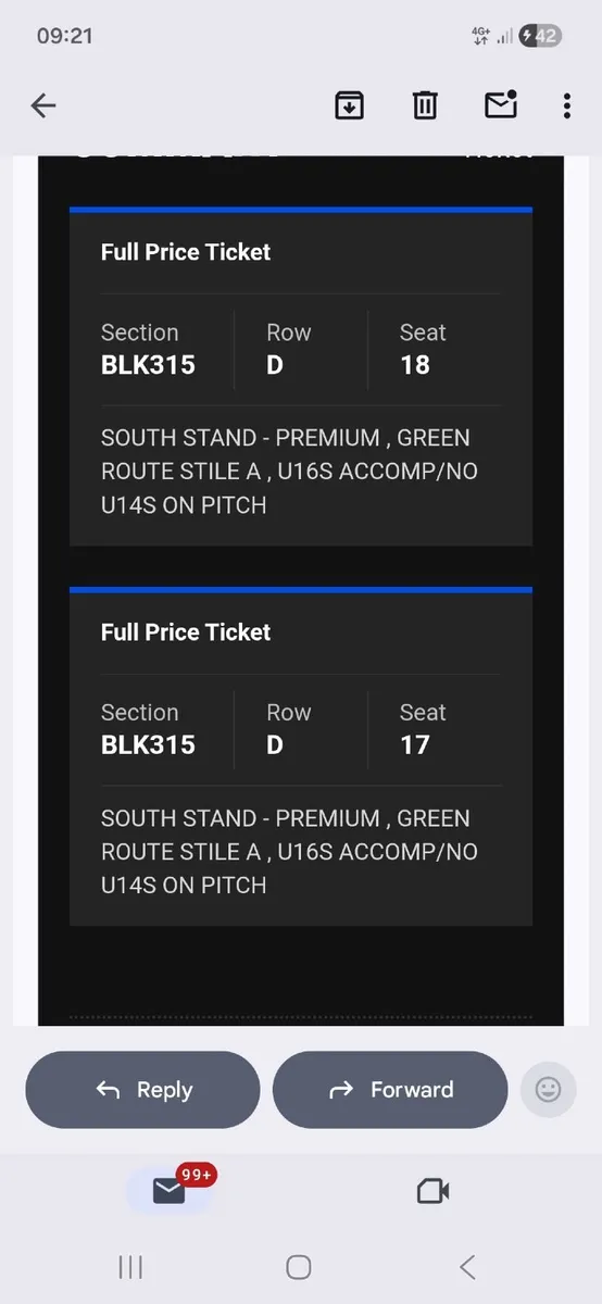 2 x Dermot kennedy tickets