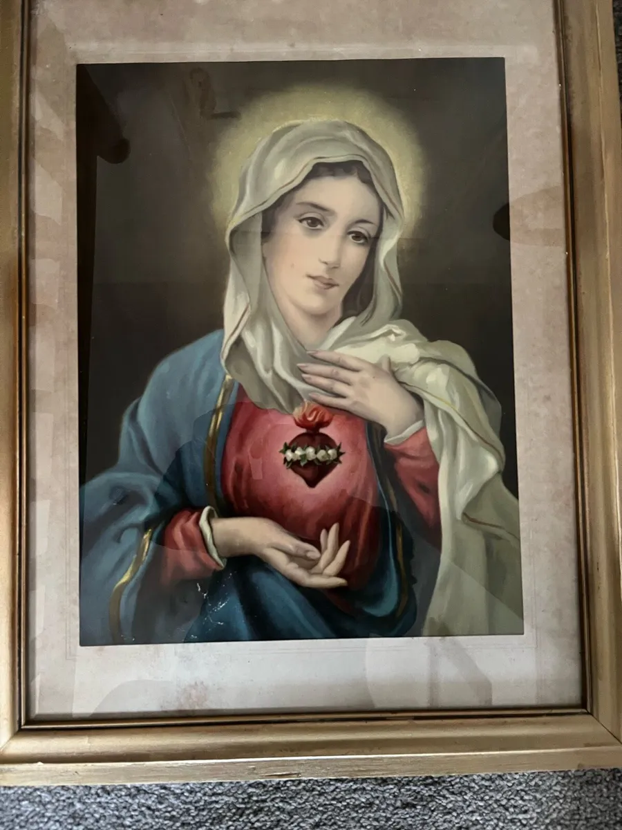 2 Vintage Religious Pictures - Image 2