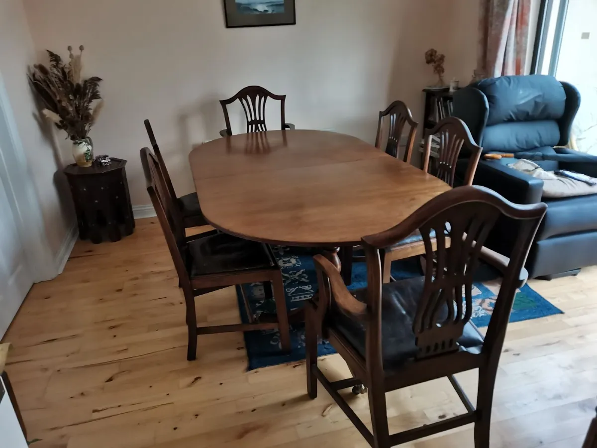 Dining Table & Chairs - Antique - Image 2
