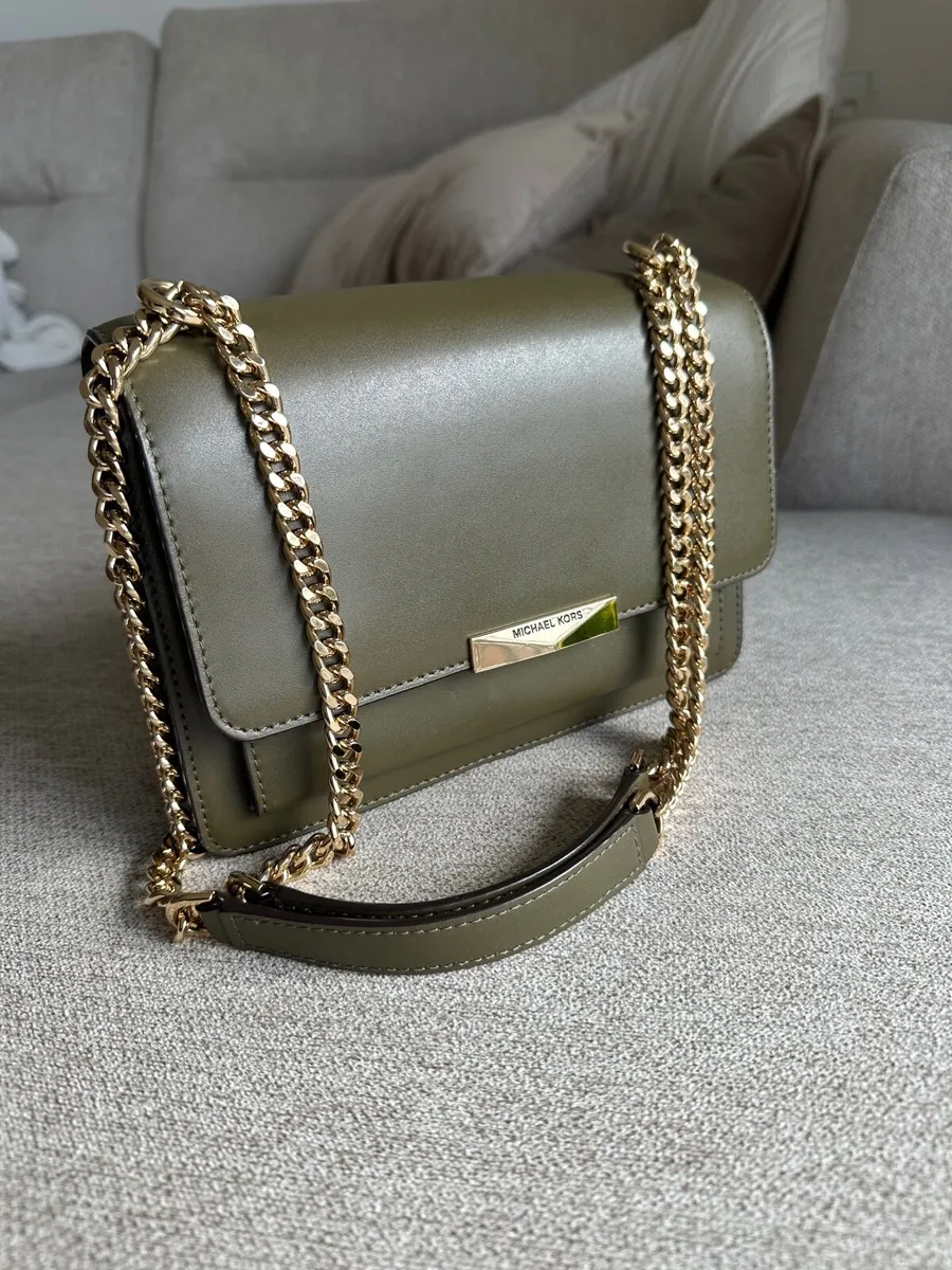 Genuine Michael Kors Mott Leather Bag — Olive - Image 1