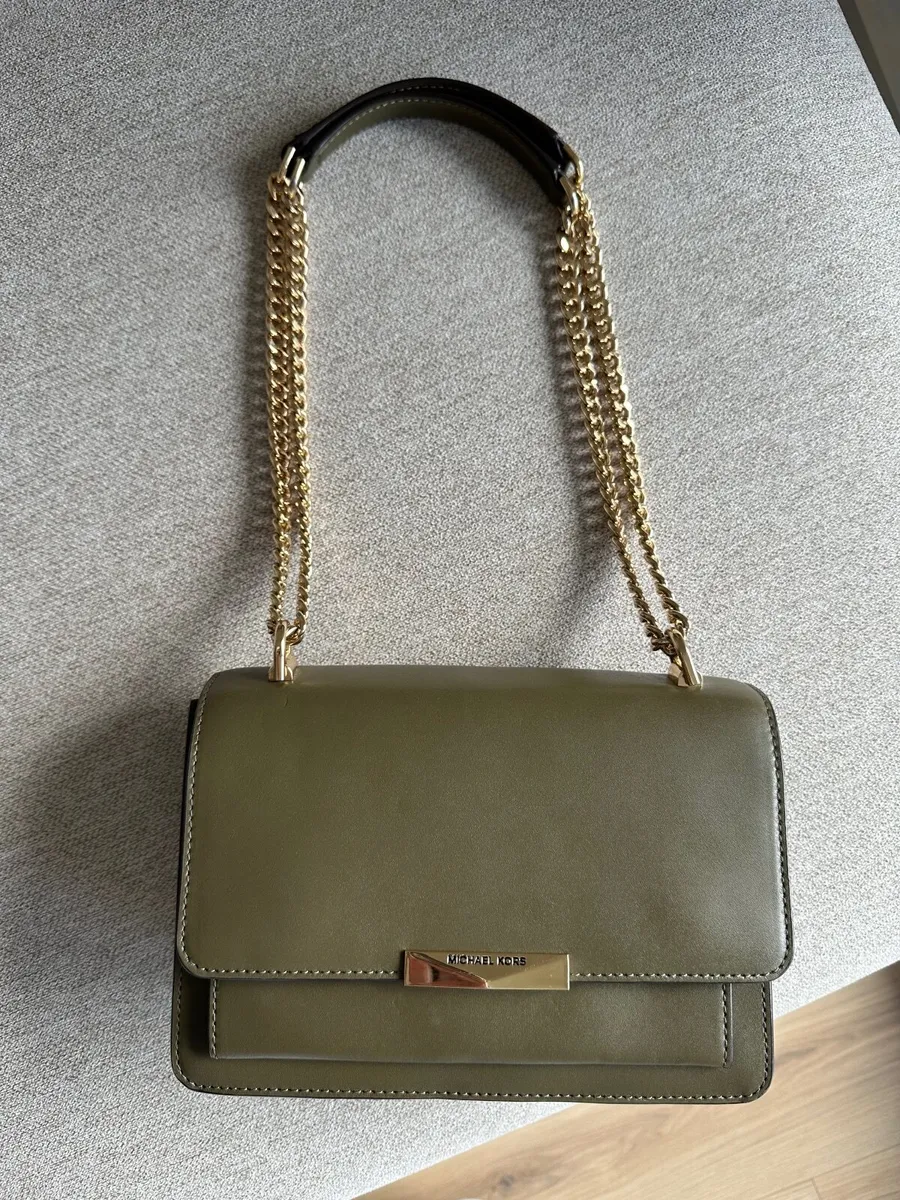 Genuine Michael Kors Mott Leather Bag — Olive - Image 3