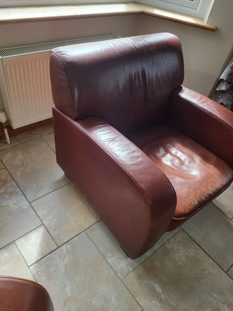 Leather Club Chair (Small Armchair) - Image 1