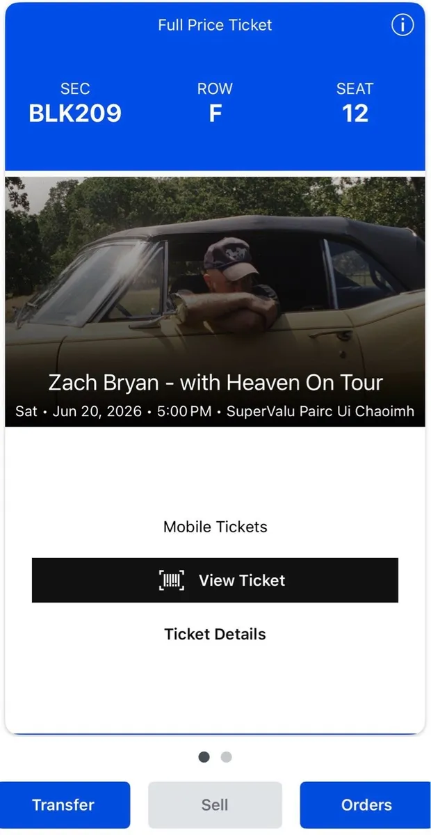 Zach Bryan x2 Seated June 20 (Discounted) - Image 2