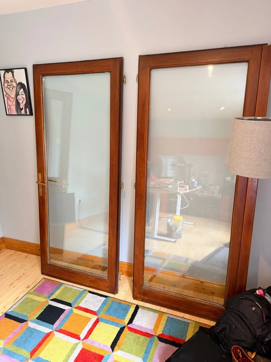 Mahogany Double glazed doors - Image 1