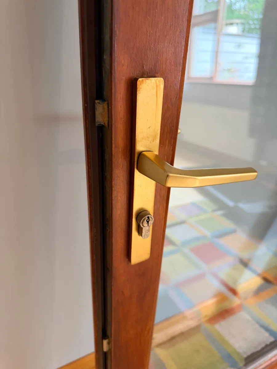 Mahogany Double glazed doors - Image 2