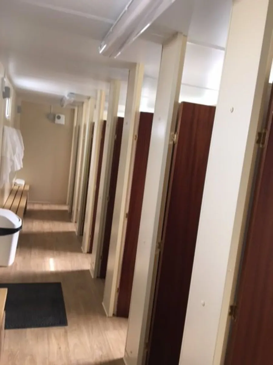 32' x 10' Portable Shower Cabin to Rent or Buy - Image 2
