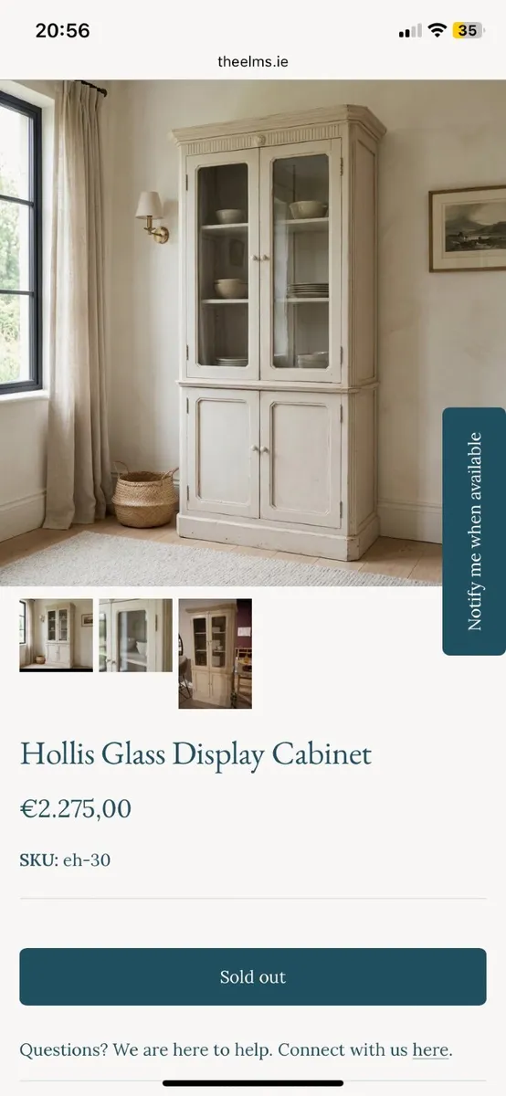 Glass display cabinet - Image 4