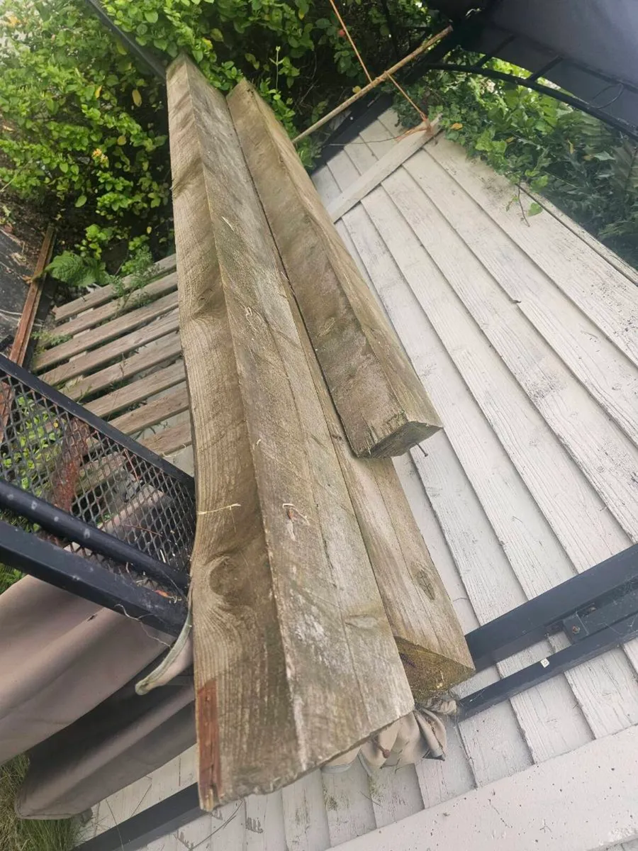 Treated landscape sleepers: 10 pieces - Image 1