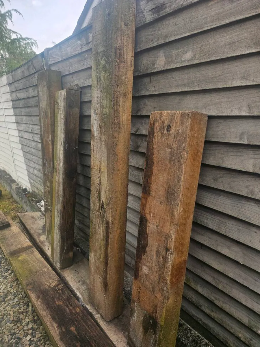 Treated landscape sleepers: 10 pieces - Image 3