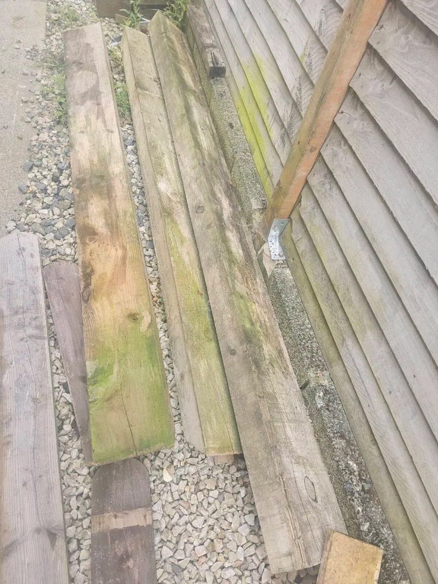Treated landscape sleepers: 10 pieces - Image 4