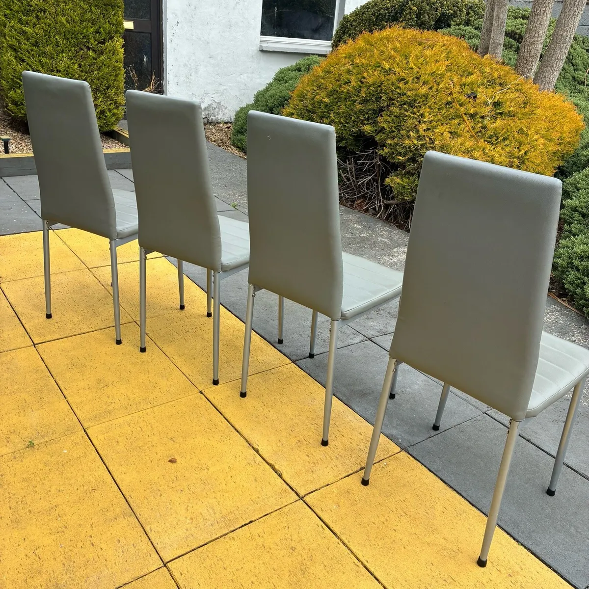 4 Grey Kitchen Chairs - Image 3