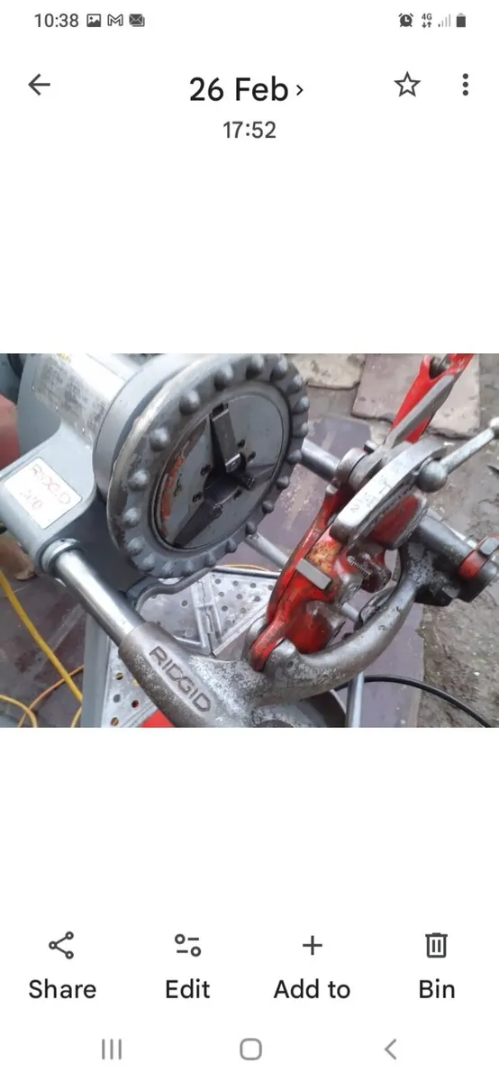 RIDGID 300 THREADING MACHINE - Image 3