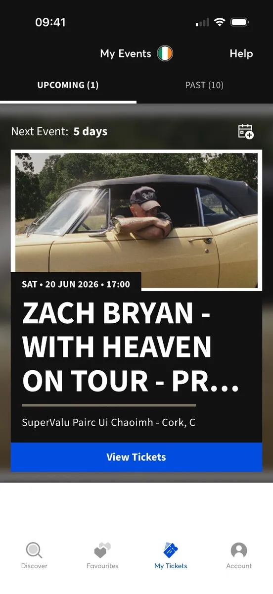 2 x Zach Bryan premium seated - Cork 20th June - Image 1
