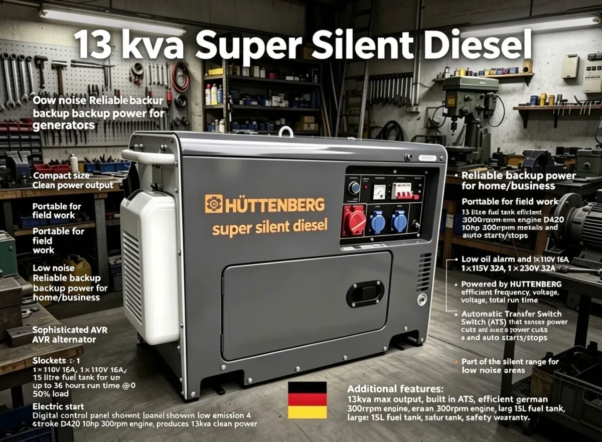 NEW 2026 13kva SUPER SILENT DIESEL GENERATOR