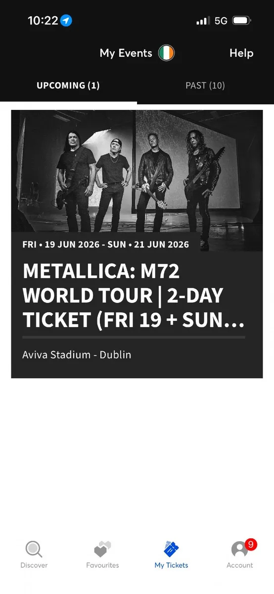 Metallica 2 Day Standing Ticket - Image 2