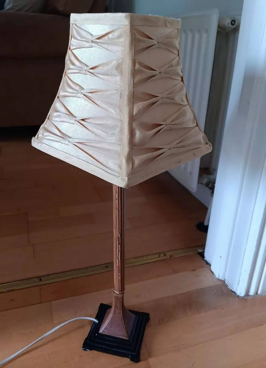 Lewis Table Lamp with pleated shade - Image 1