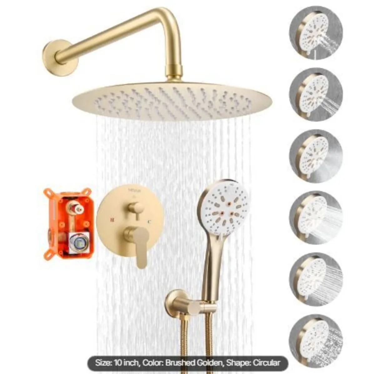 Shower Faucet Set, Rainfall Bathroom - Image 3