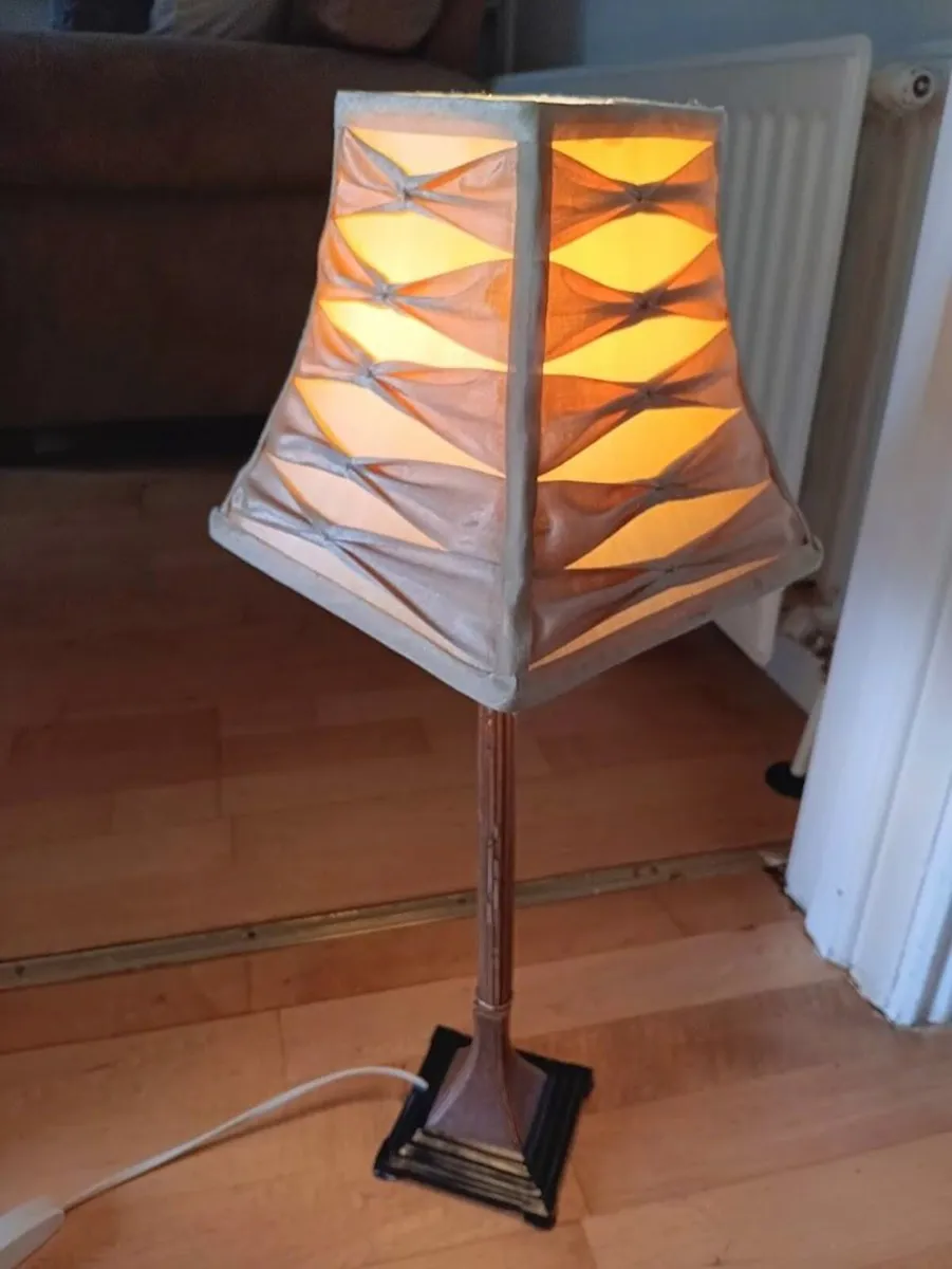 Lewis Table Lamp with pleated shade - Image 2