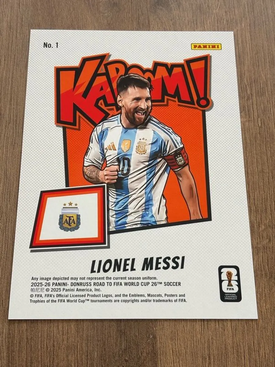 2025 Lionel Messi KABOOM Oversized Jumbo Road To World Cup Argentina - Image 3