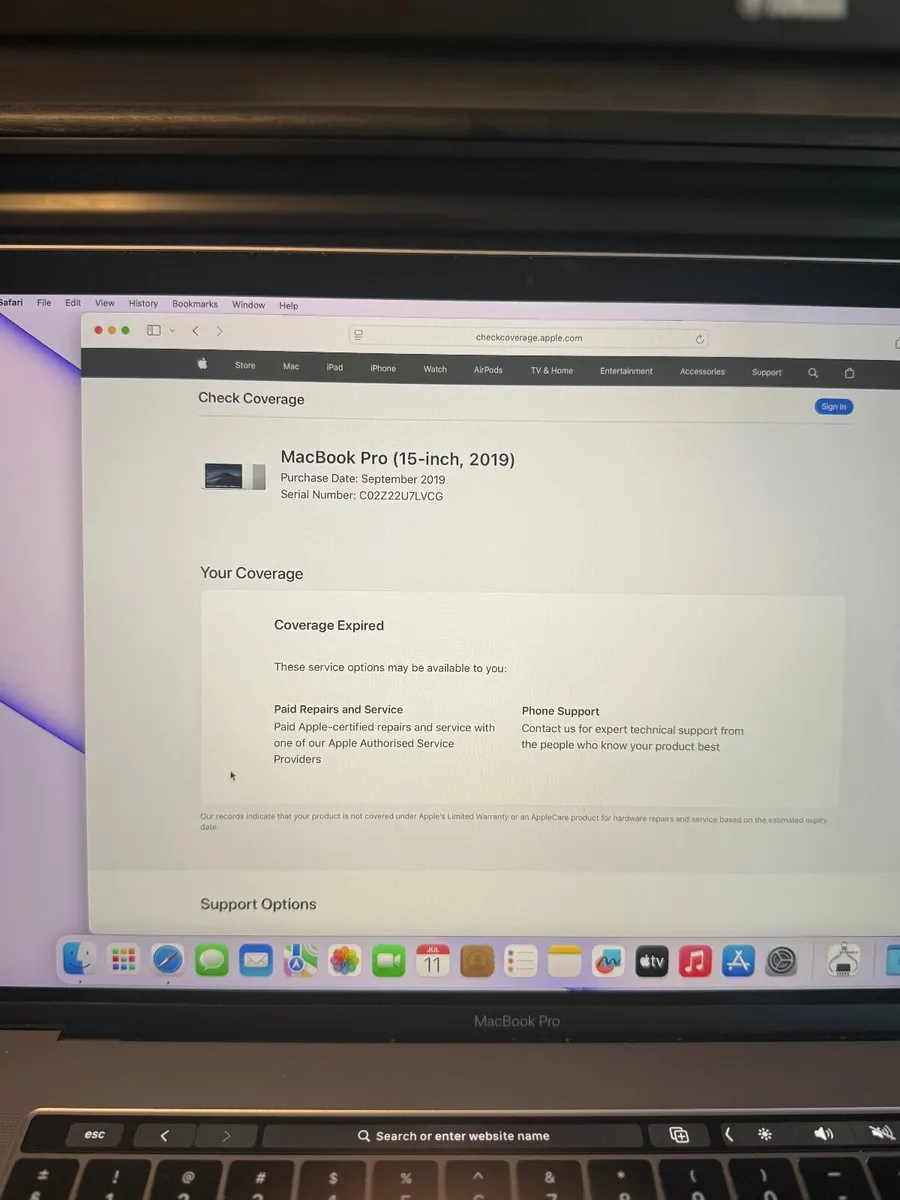 MacBook Pro 15 2019 i9/16GB/512SSD/271c - Image 4