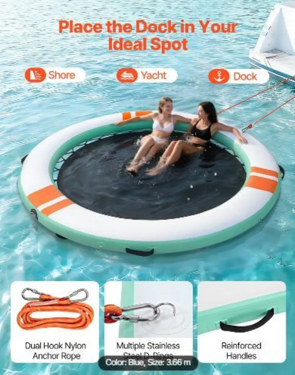 Inflatable Floating Dock, 3.66 M Round - Image 4