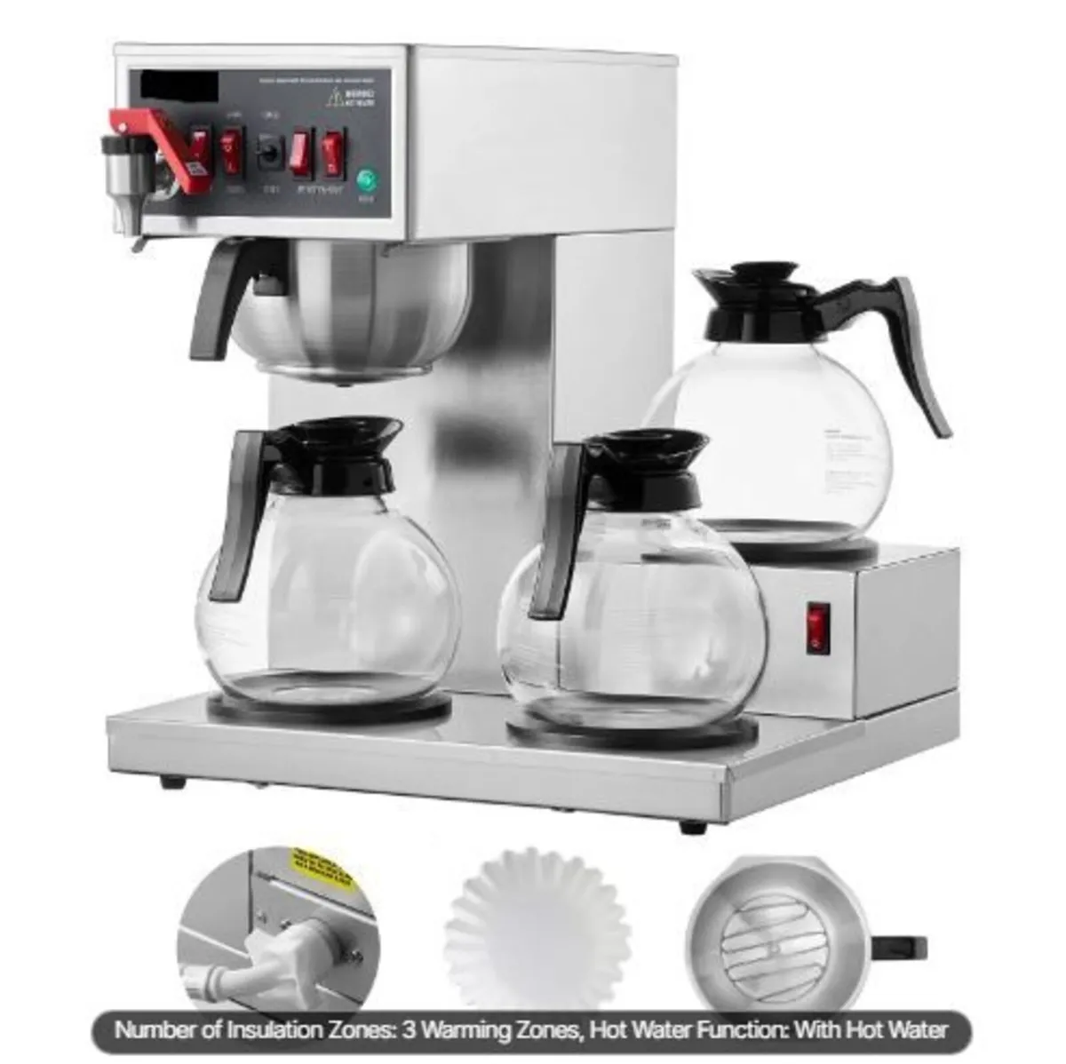12 Cups Commercial Drip Coffee Maker - Image 4