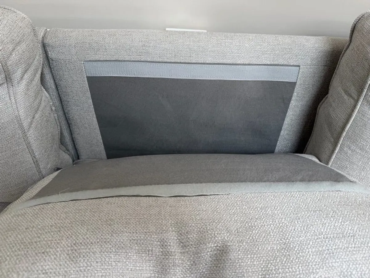 Corner group sofa with chaise and footstool - Image 4