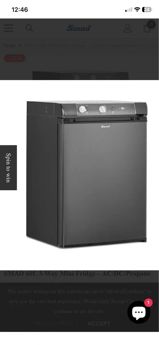 Smad 3 way fridge - Image 1