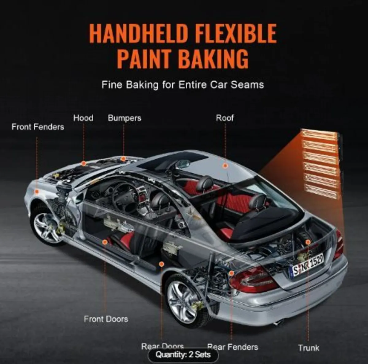 Infrared Heating Spray Booth Lamp for Painting - Image 3