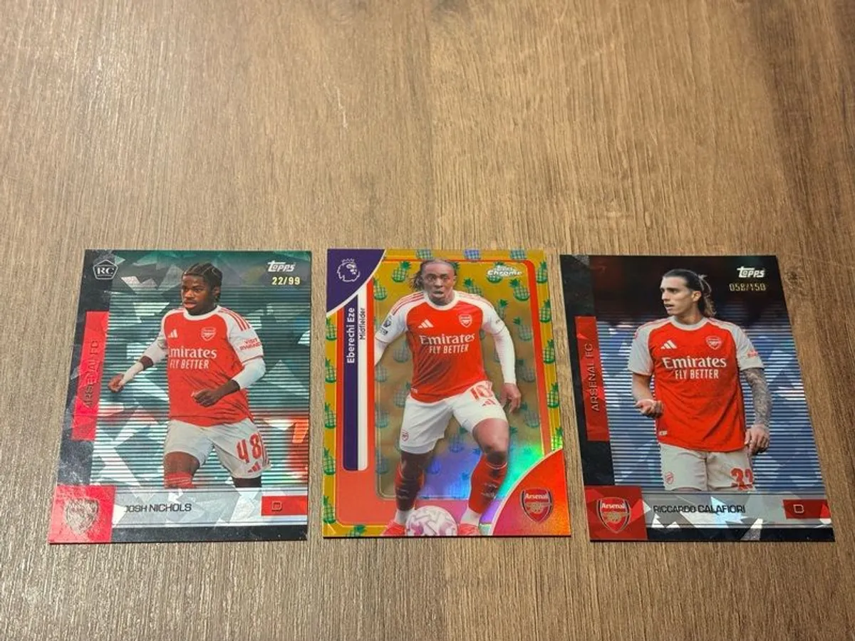 Topps Arsenal Bundle #3, Numbered, Auto & More TOTAL 12 CARDS - Image 3