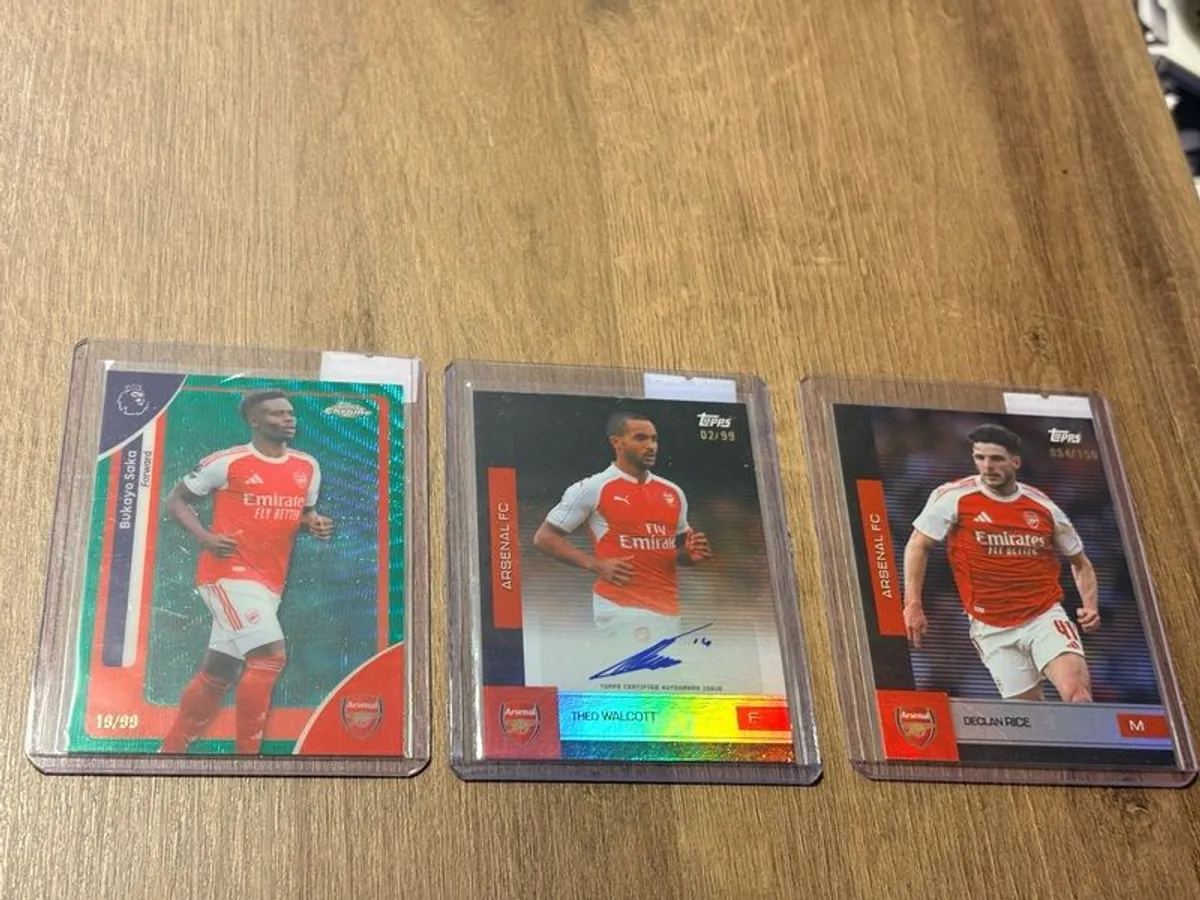 Topps Arsenal Bundle #3, Numbered, Auto & More TOTAL 12 CARDS - Image 4