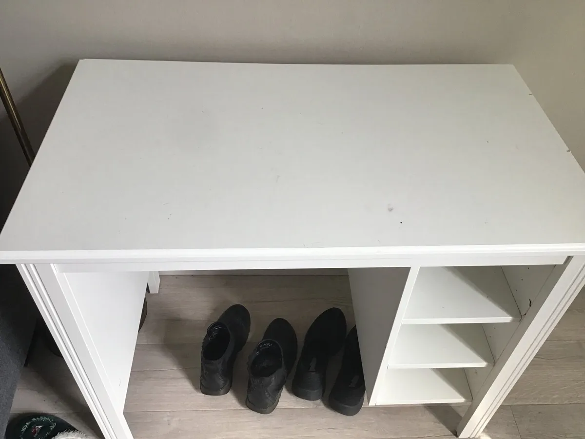 FREE -  white desk and coffee table - Image 3
