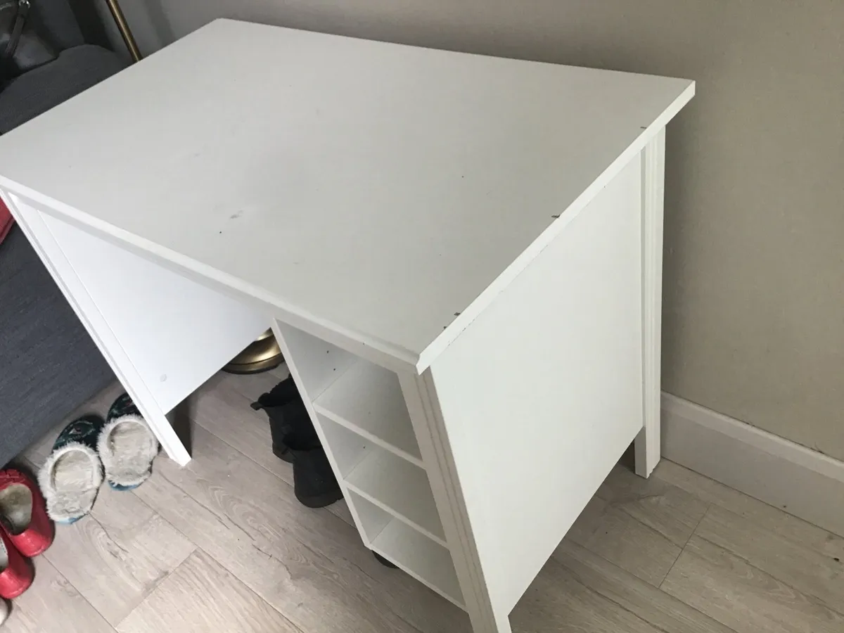 FREE -  white desk and coffee table - Image 4