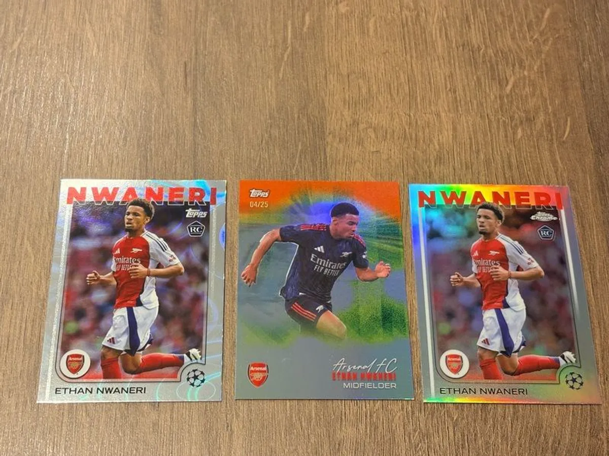 Topps Arsenal Bundle #1 Numbered, Short Print & More TOTAL 9 Cards - Image 2