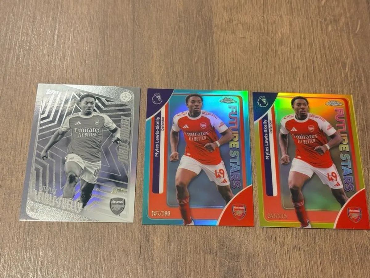 Topps Arsenal Bundle #1 Numbered, Short Print & More TOTAL 9 Cards - Image 3