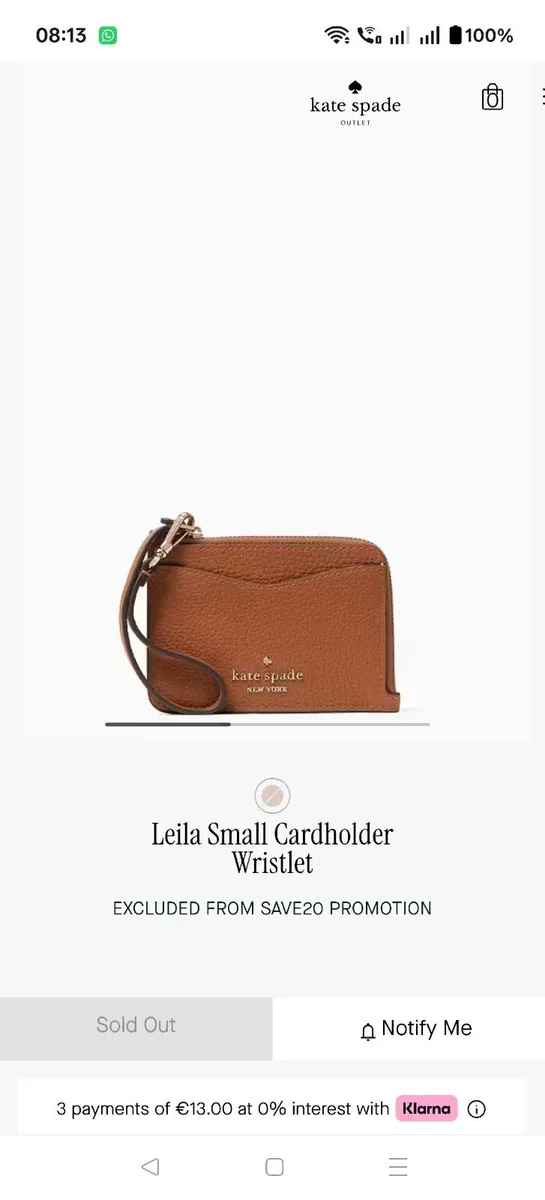 Kate Spade wristlet wallet - Image 1