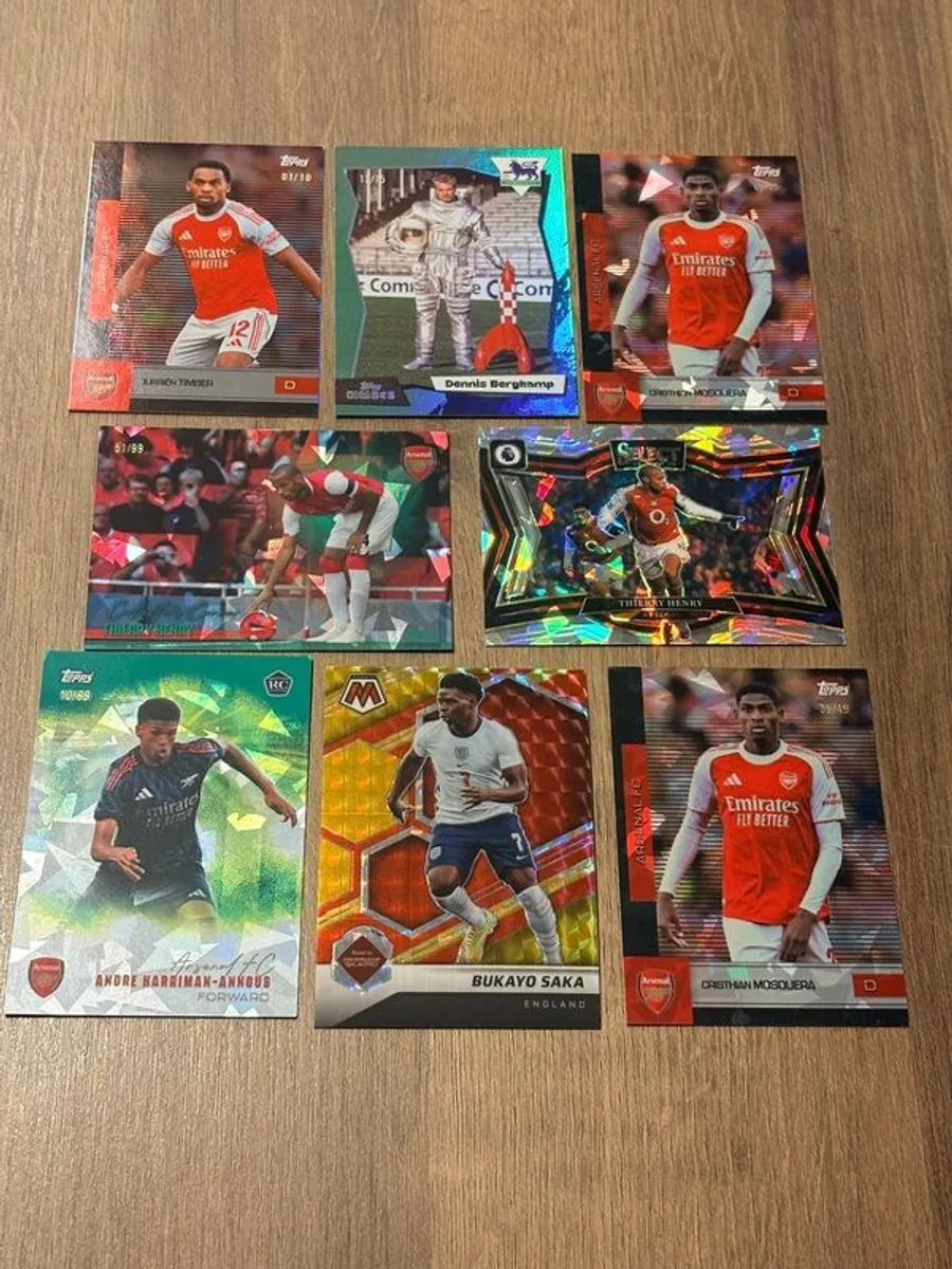 Topps Arsenal Bundle 2 SSPs, Numbered & More Total 8 Cards - Image 1