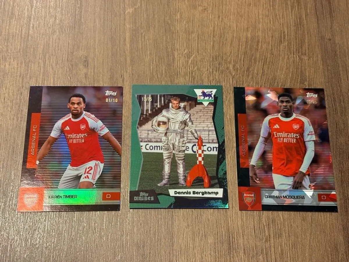 Topps Arsenal Bundle 2 SSPs, Numbered & More Total 8 Cards - Image 2