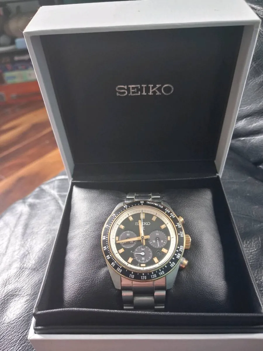 seiko prospex circuit race solar speedtimer black - Image 1