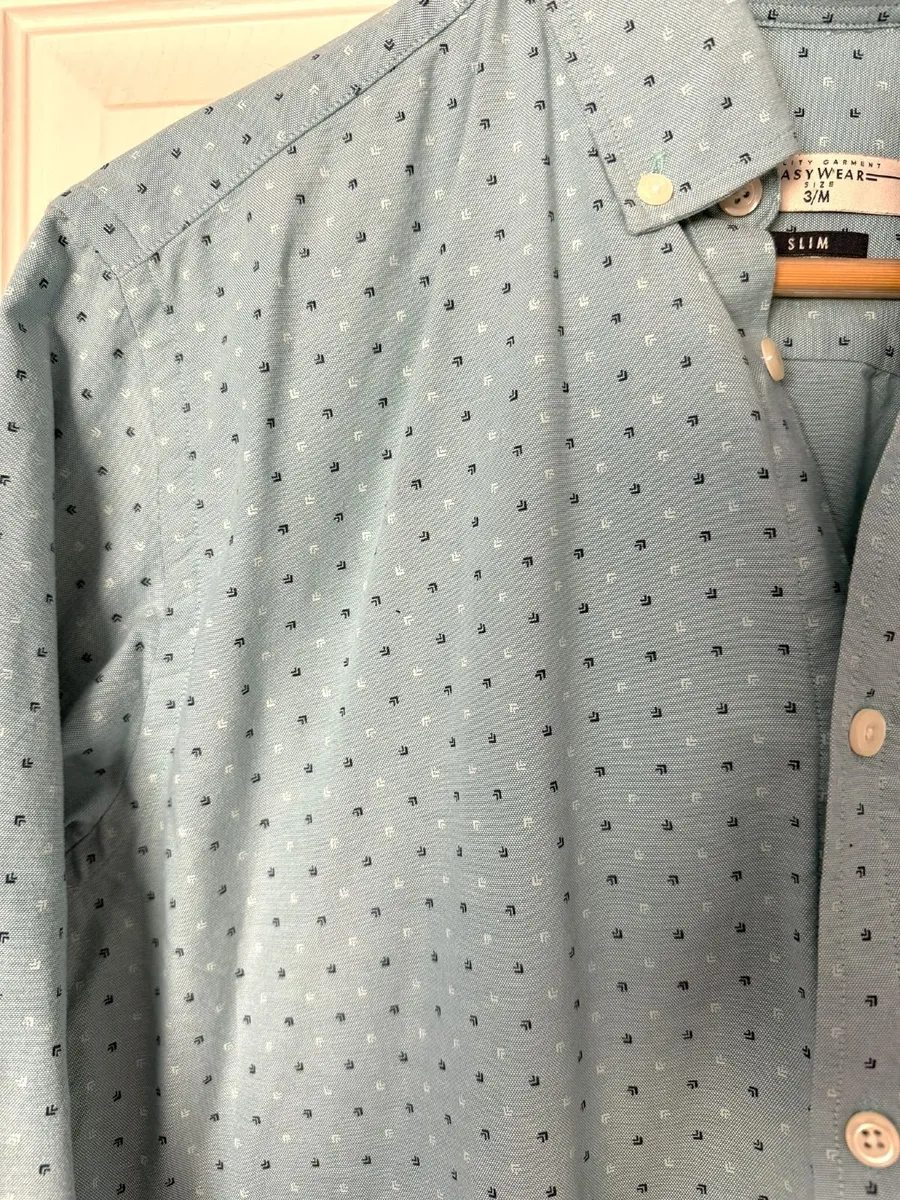 Printed Turquoise Shirt - Image 2