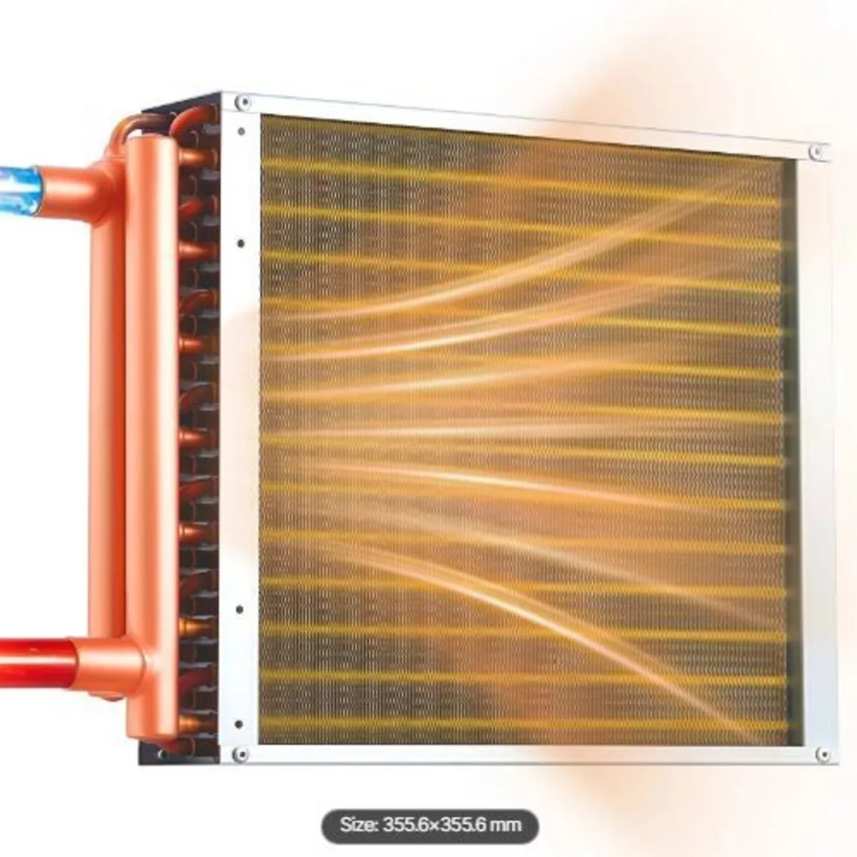 Water to Air Heat Exchanger, 356 x 356 mm - Image 1