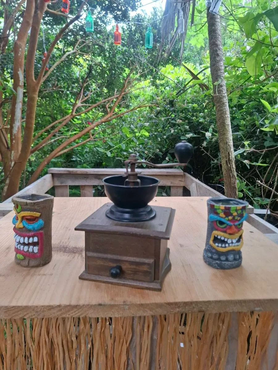 By post only wood coffee grinder - Image 1