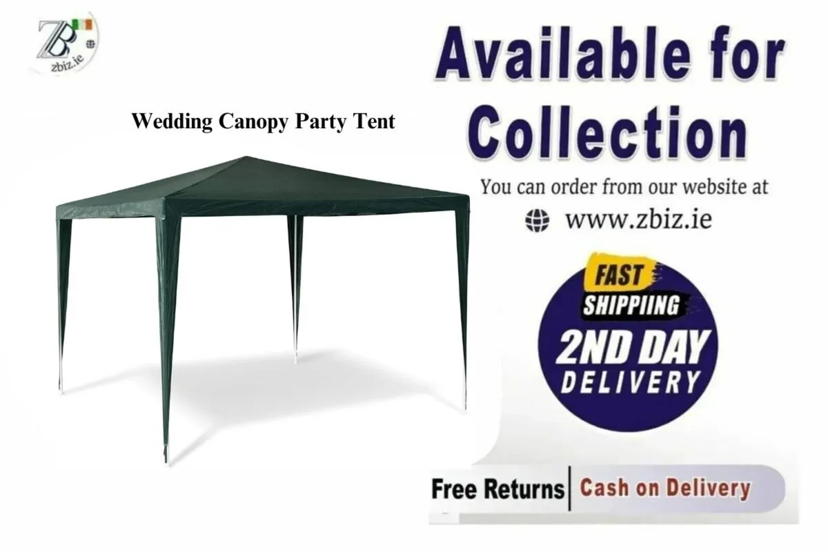 Gazebo Party Tent 3x3m Event Canopy Pavilion - Image 1