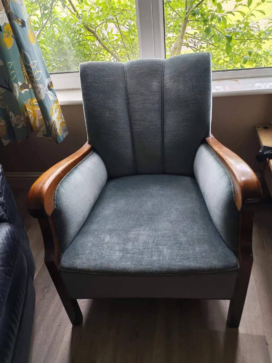 Danish classic designed armchair - mohair fabric