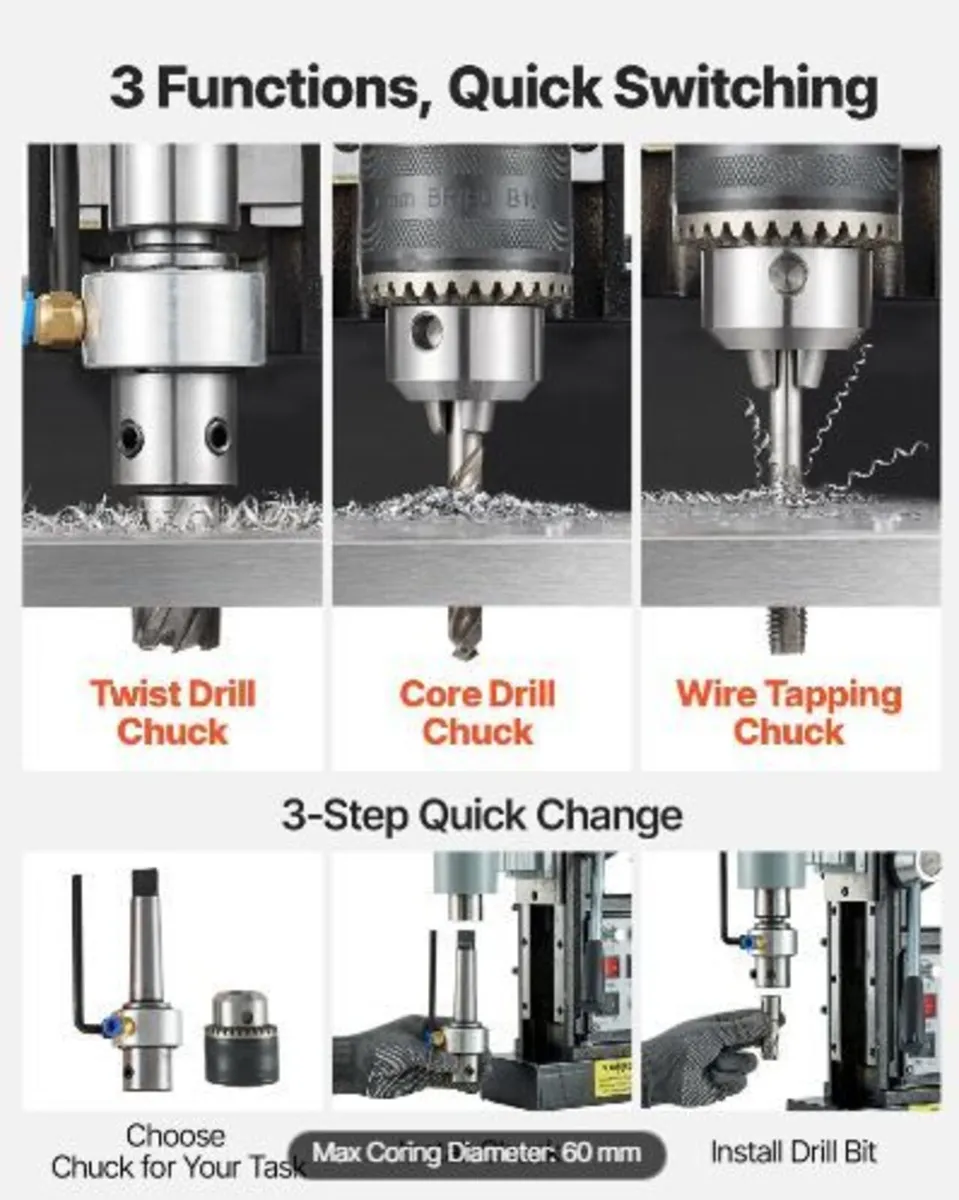 Magnetic Drill Press, 1500 W - Image 4